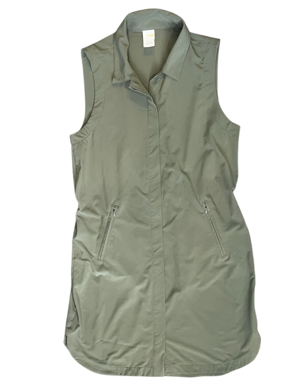 Lole Button Down Travel Dress Green Size Small